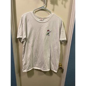 Dad Grass Smoking Dog Holiday Tee Sz L